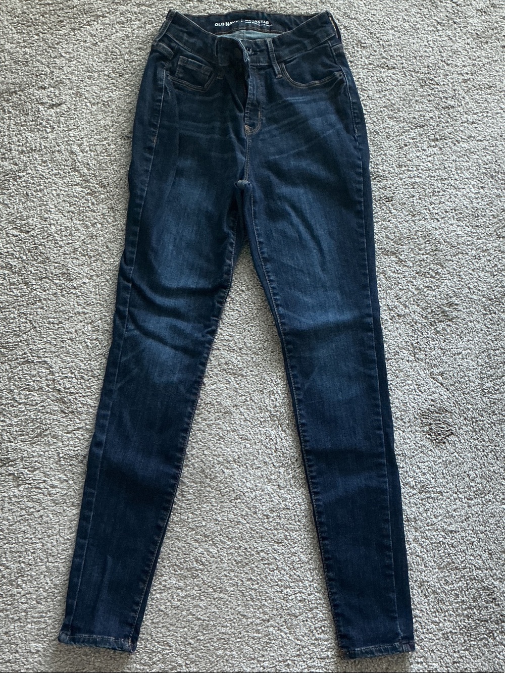 Old Navy Dark Blue Women's Skinny Jeans - Stretch Denim